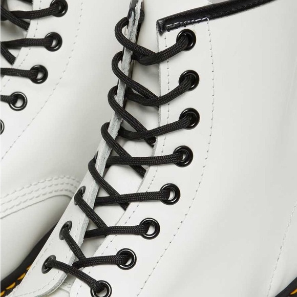 Dr. Martens 1460 White Combat Boots - Picture 2 of 5